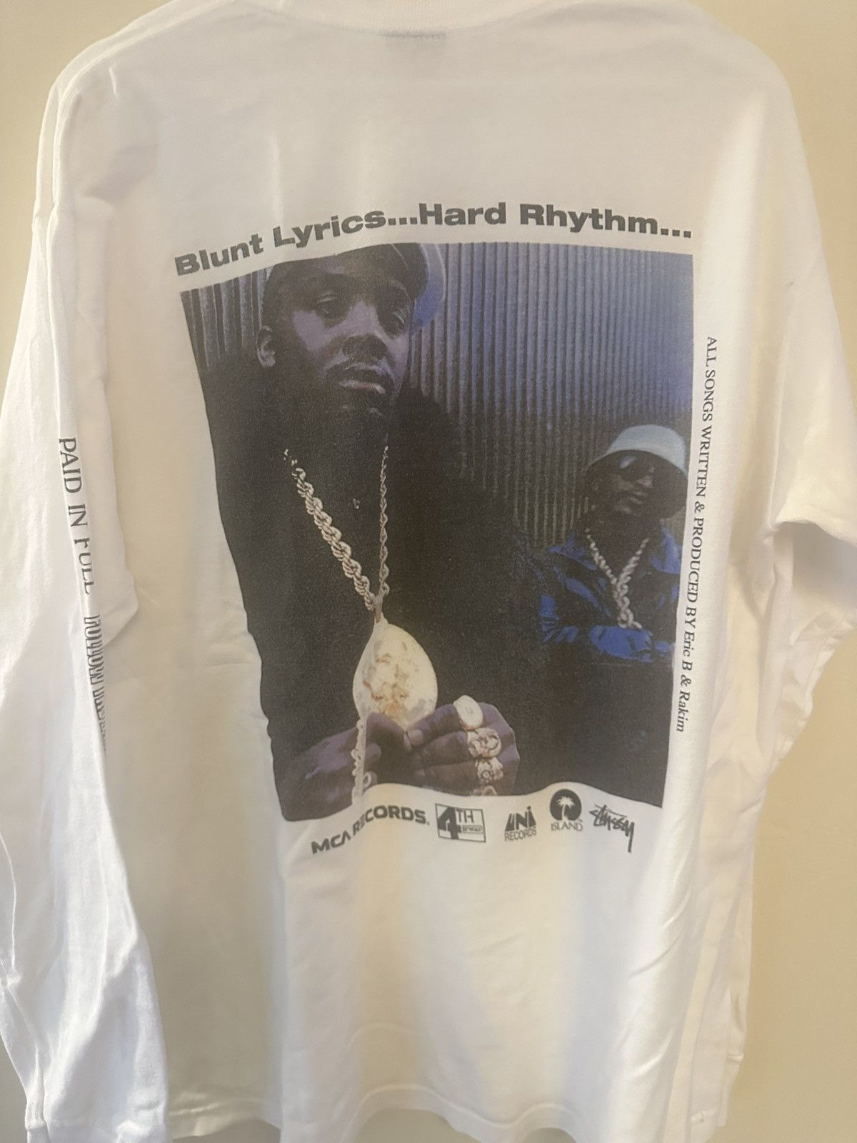 Eric B. & Rakim Paid in Full Long Sleeve Tee Stüssy L