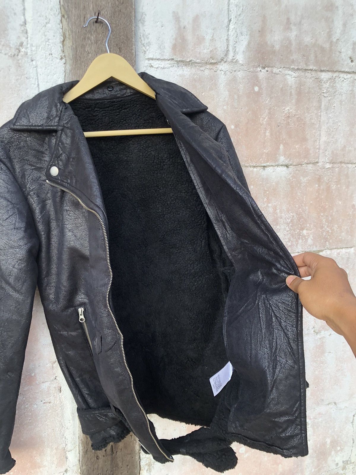 Japanese Brand Shearling Punks Jacket SLY Nice Black Size US S / EU 44-46 / 1 - 7 Thumbnail