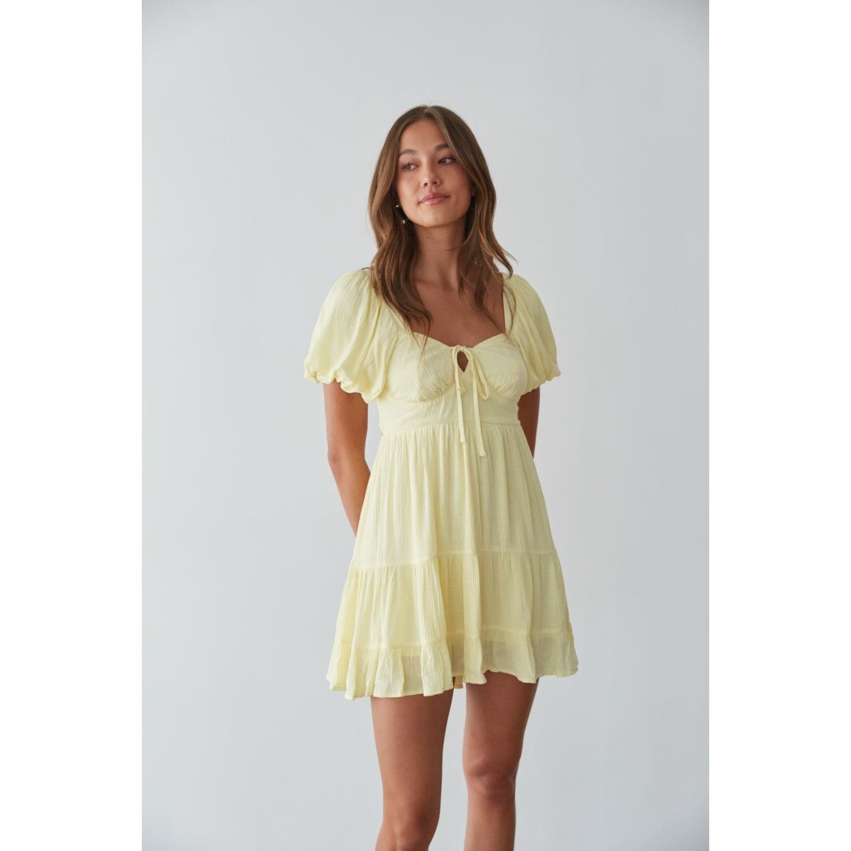 American Rag NWT American Threads Dallas Butter Yellow dress Sz M Size M / US 6-8 / IT 42-44 - 1 Thumbnail