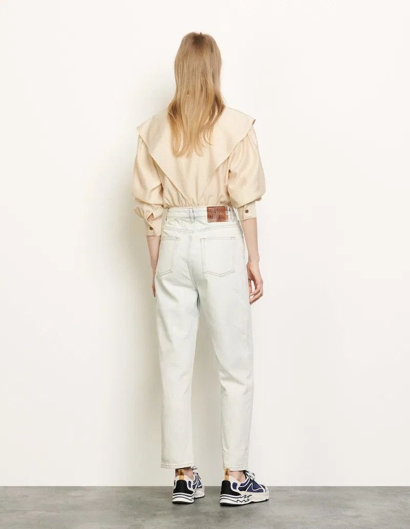 Sandro SANDRO Abelia Snow Wash High Waist Jeans Size 34 Size 24" / US 00 / IT 34 - 3 Thumbnail