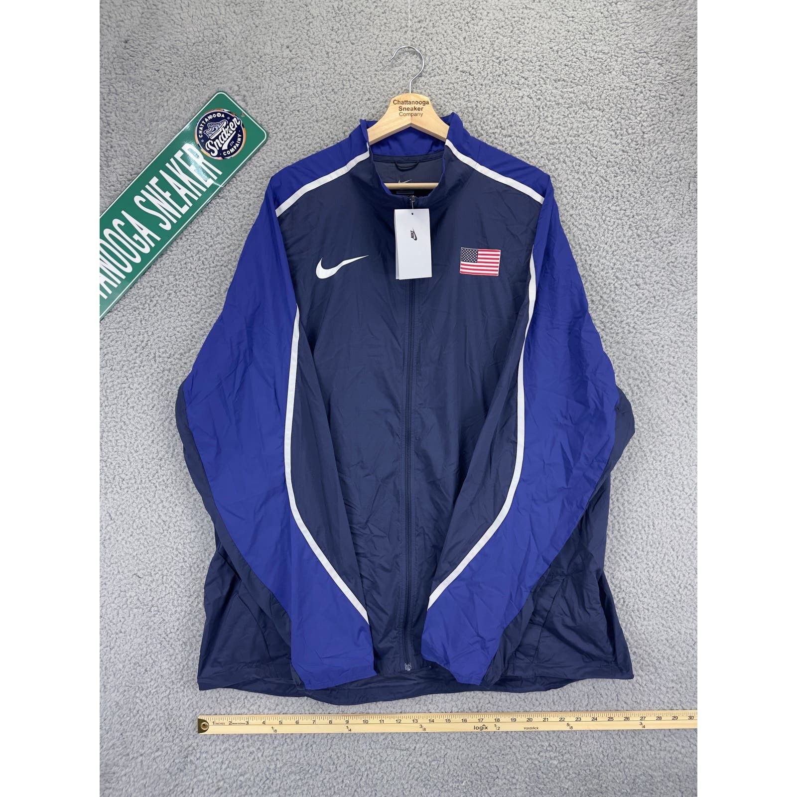 Image of Nike Usa Olympic Track Jacket Mens 3Xl Blue Pro Elite Podium (Size 2XL)