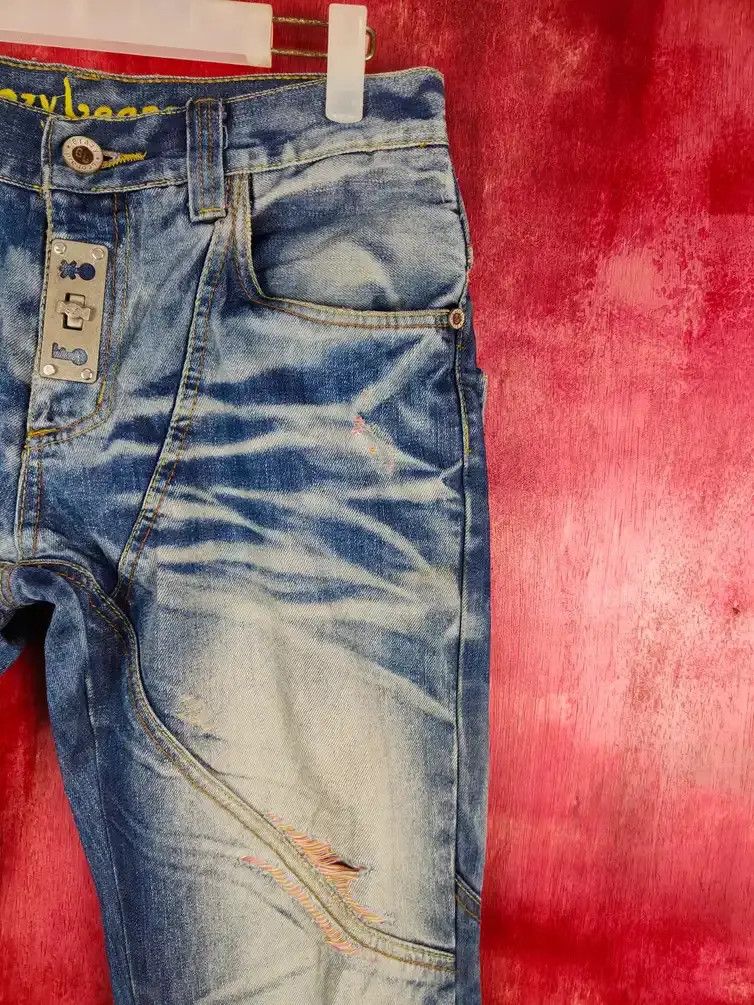 Hypebeast Crazy Leopard Dragon Ripped Distressed Denim Pants #S607DL Size US 30 / EU 46 - 6 Thumbnail