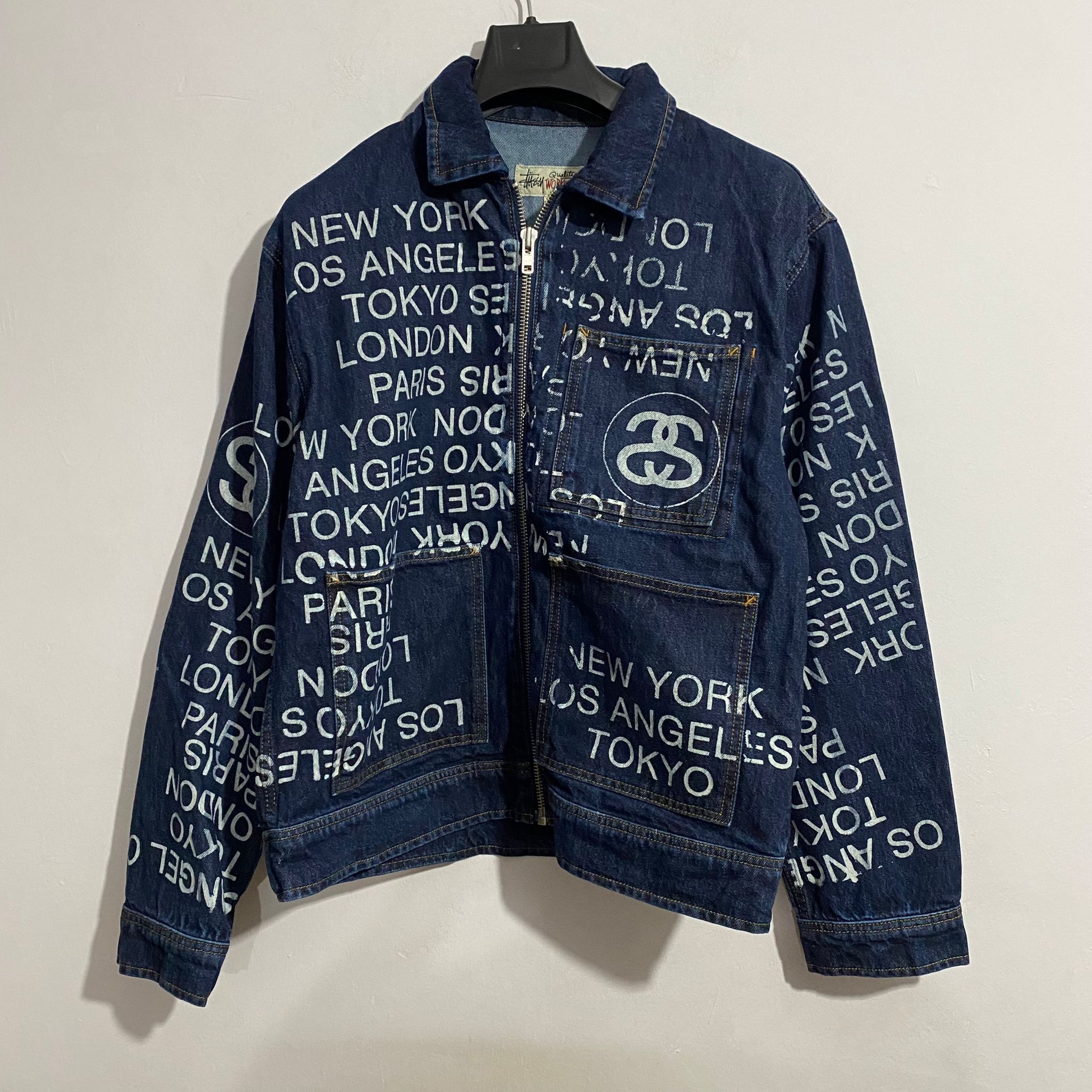 Stussy Zip Work Denim City Link Jacket Size US M / EU 48-50 / 2 - 3 Thumbnail