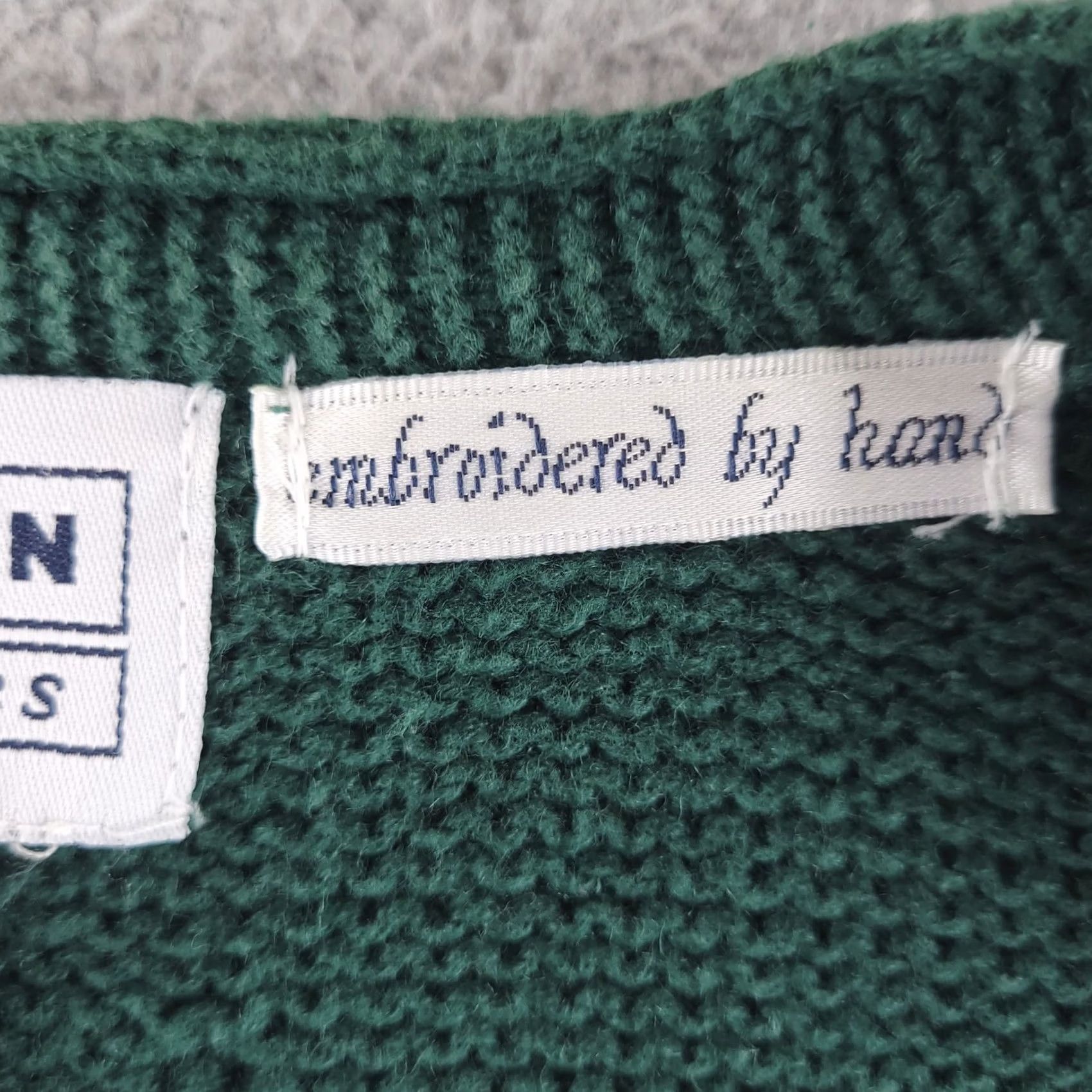 Jantzen VINTAGE Jantzen Cardigan Sweater Womens Large Green Embroidered Knit Regular Size 100% Authenticity Guaranteed Size L / US 10 / IT 46 - 5 Thumbnail