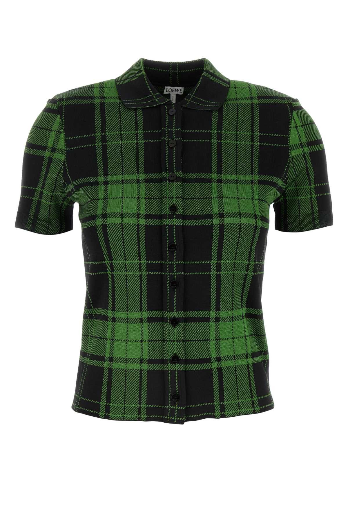 Loewe Embroidered Stretch Silk Blend Shirt Size M / US 6-8 / IT 42-44 - 1 Thumbnail