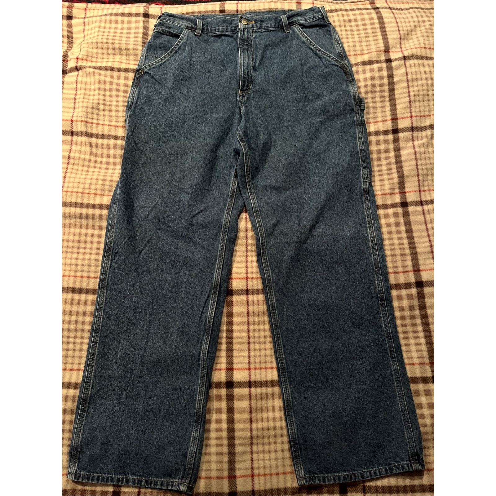 Carhartt Carhartt Jeans Men’s 34x32 Denim Medium Wash Workwear Cotton Size US 36 / EU 52 - 2 Thumbnail