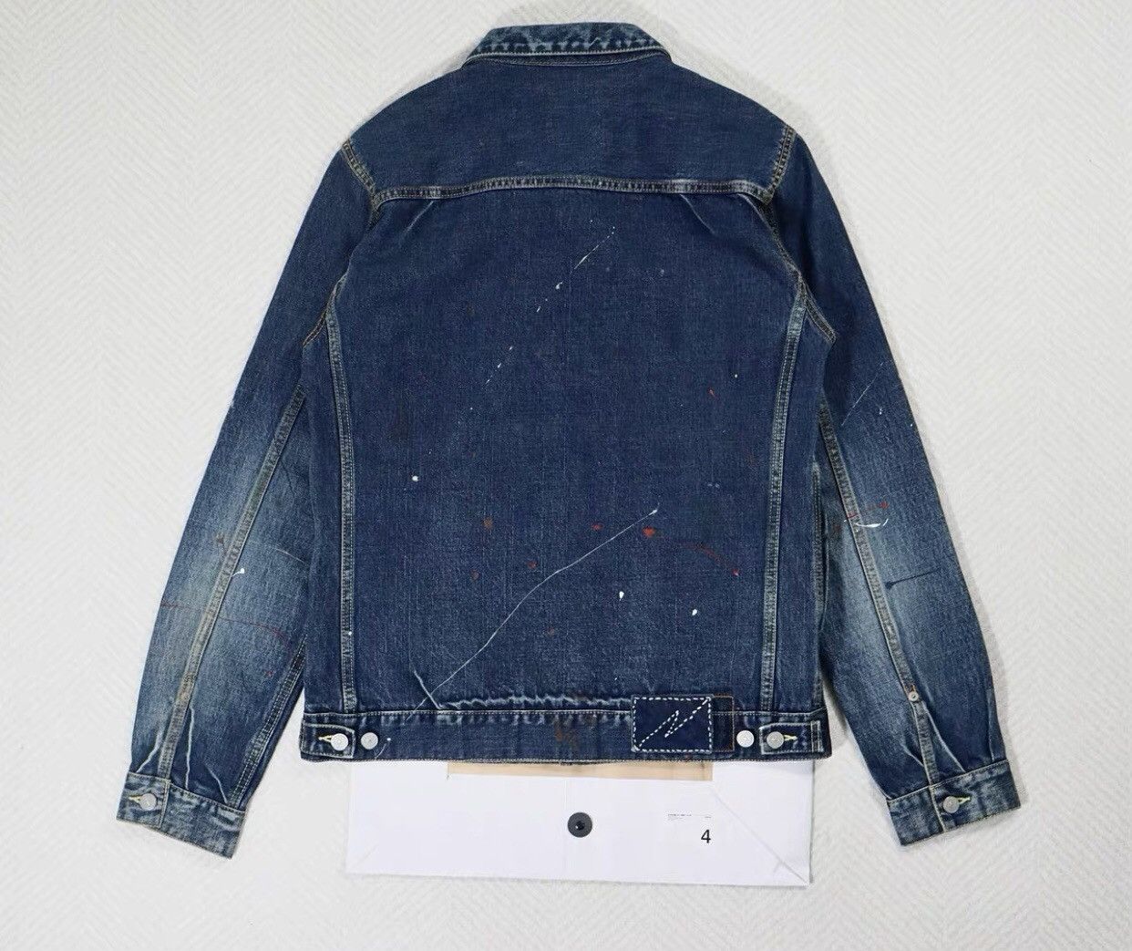 Visvim VisviICT 101 jktdmgd-1003d1003 splash-ink denim jacket 