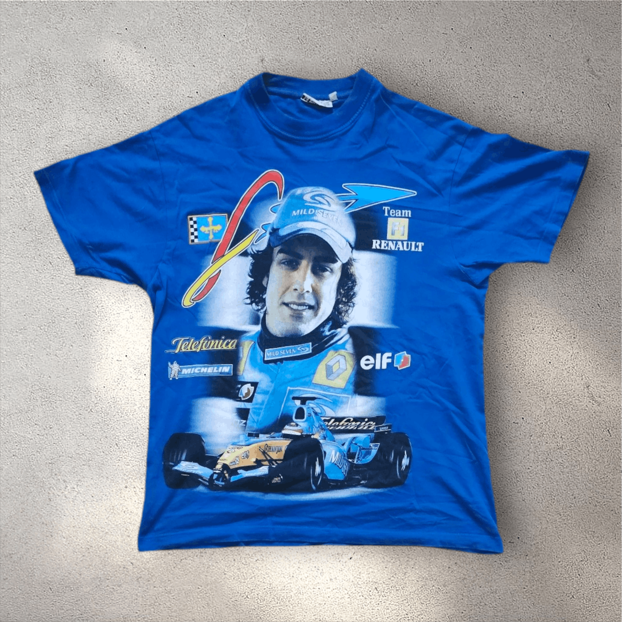 Formula 1 Fernando Alonso Vintage F1 Renault Size US M / EU 48-50 / 2 - 1 Thumbnail