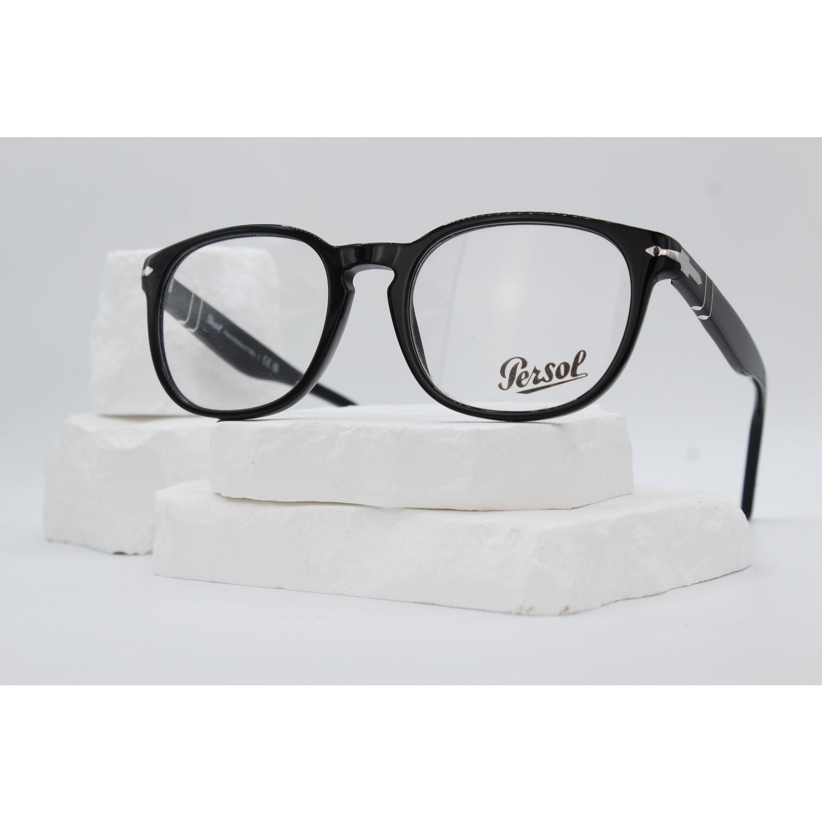 Persol Persol 3283-V 95 Black Eyeglasses, 52-19-145, Size ONE SIZE - 1 Thumbnail