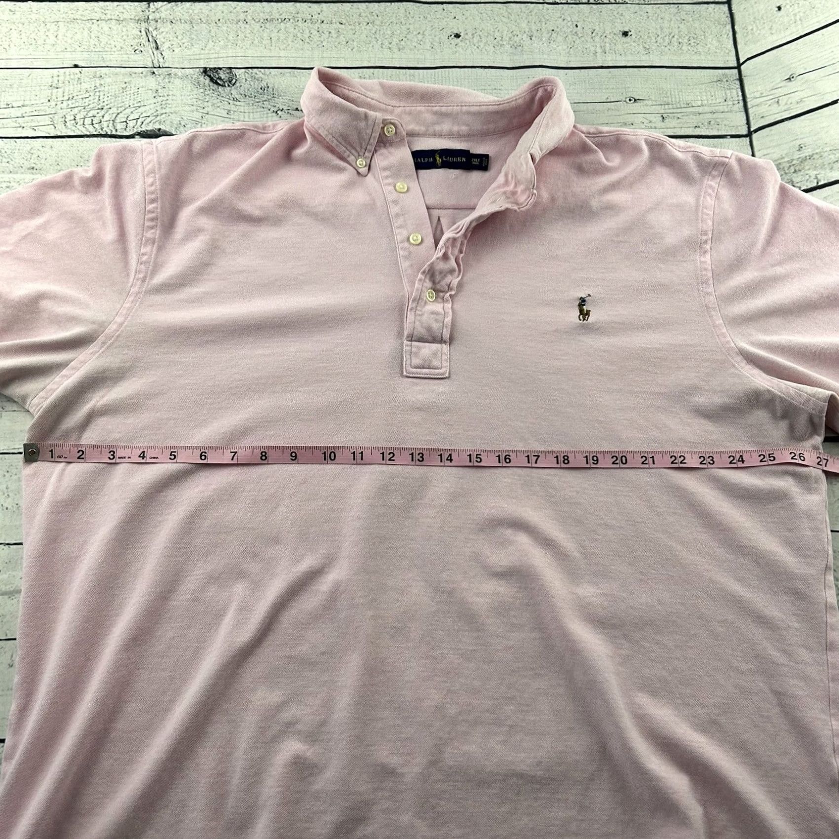 Polo Ralph Lauren Ralph Lauren Short Sleeve Polo Shirt Men's 2XLT Tall Solid Pink Size US XXL / EU 58 / 5 - 4 Thumbnail