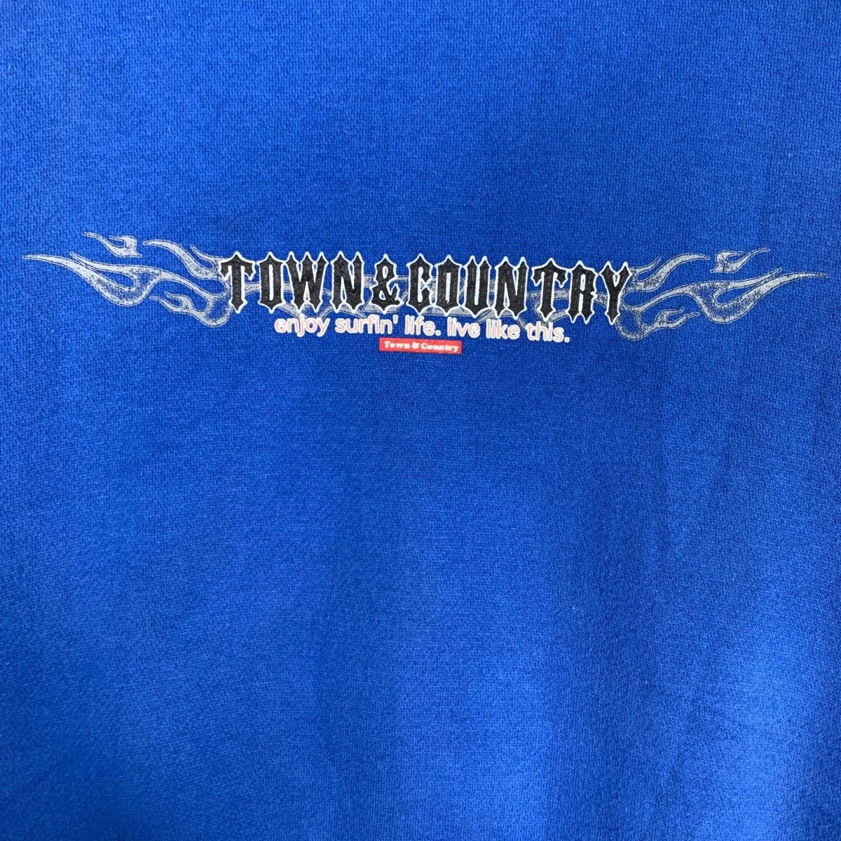 Japanese Brand TOWN & COUNTY Surfboard Wear Big Logo Sweatshirts #0718-C33 Size US L / EU 52-54 / 3 - 7 Thumbnail