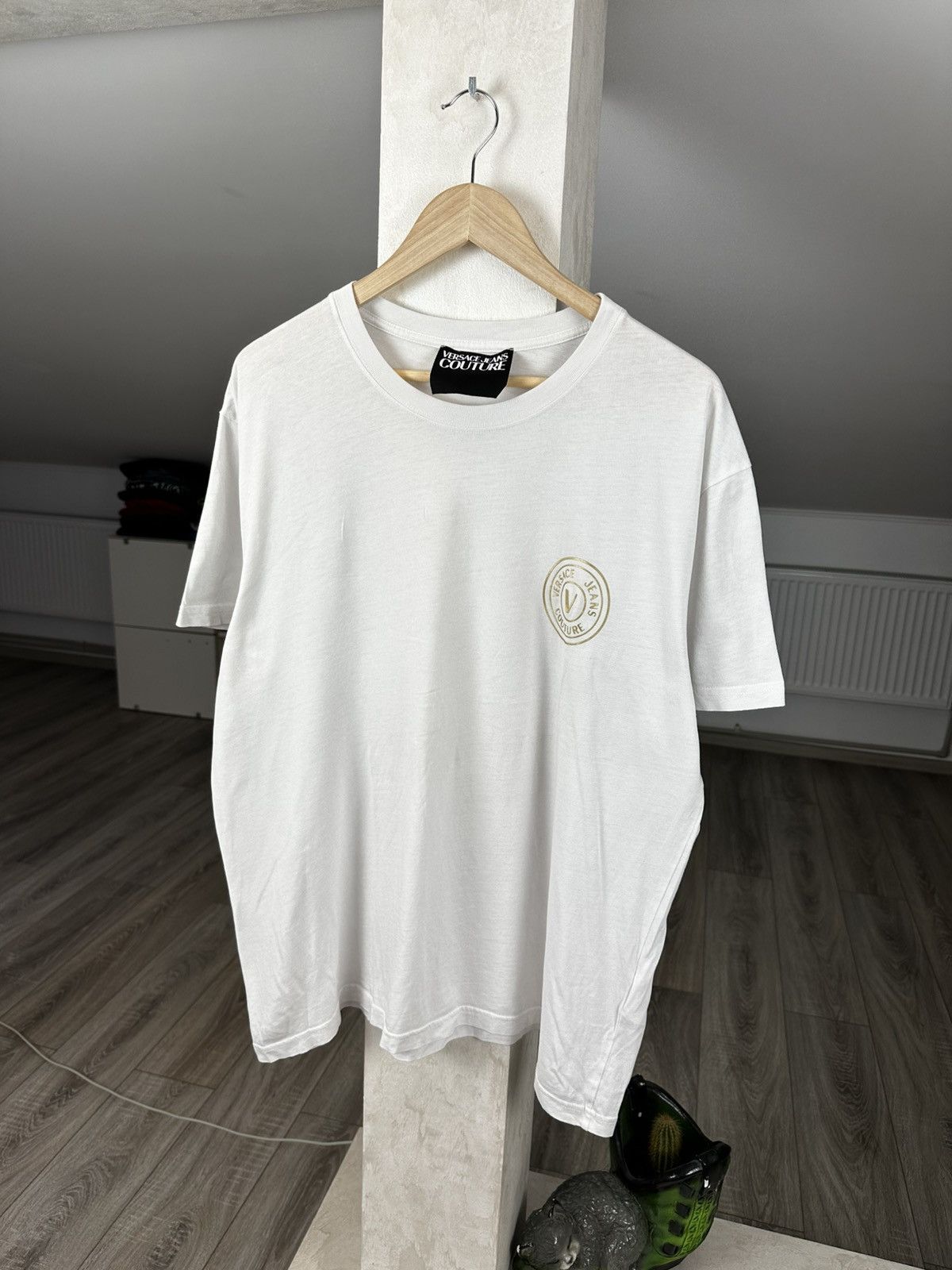 Versace Jeans Couture Luxury Versace Collection Gold Logo Tee Size US XXL / EU 58 / 5 - 1 Thumbnail