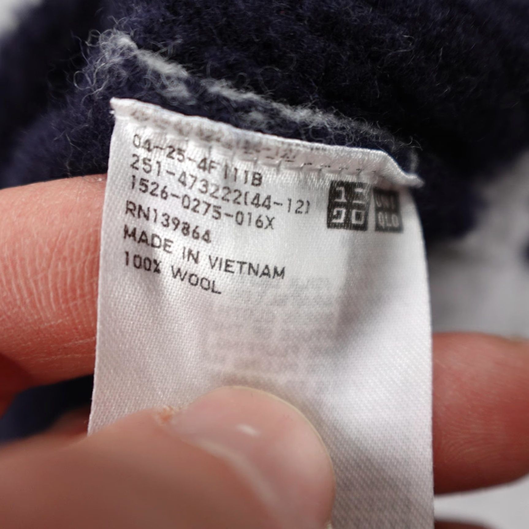 Uniqlo Uniqlo Comptoir Des Cotonniers Sweater Womens Small Gray Navy Wool Pullover Size S / US 4 / IT 40 - 4 Thumbnail
