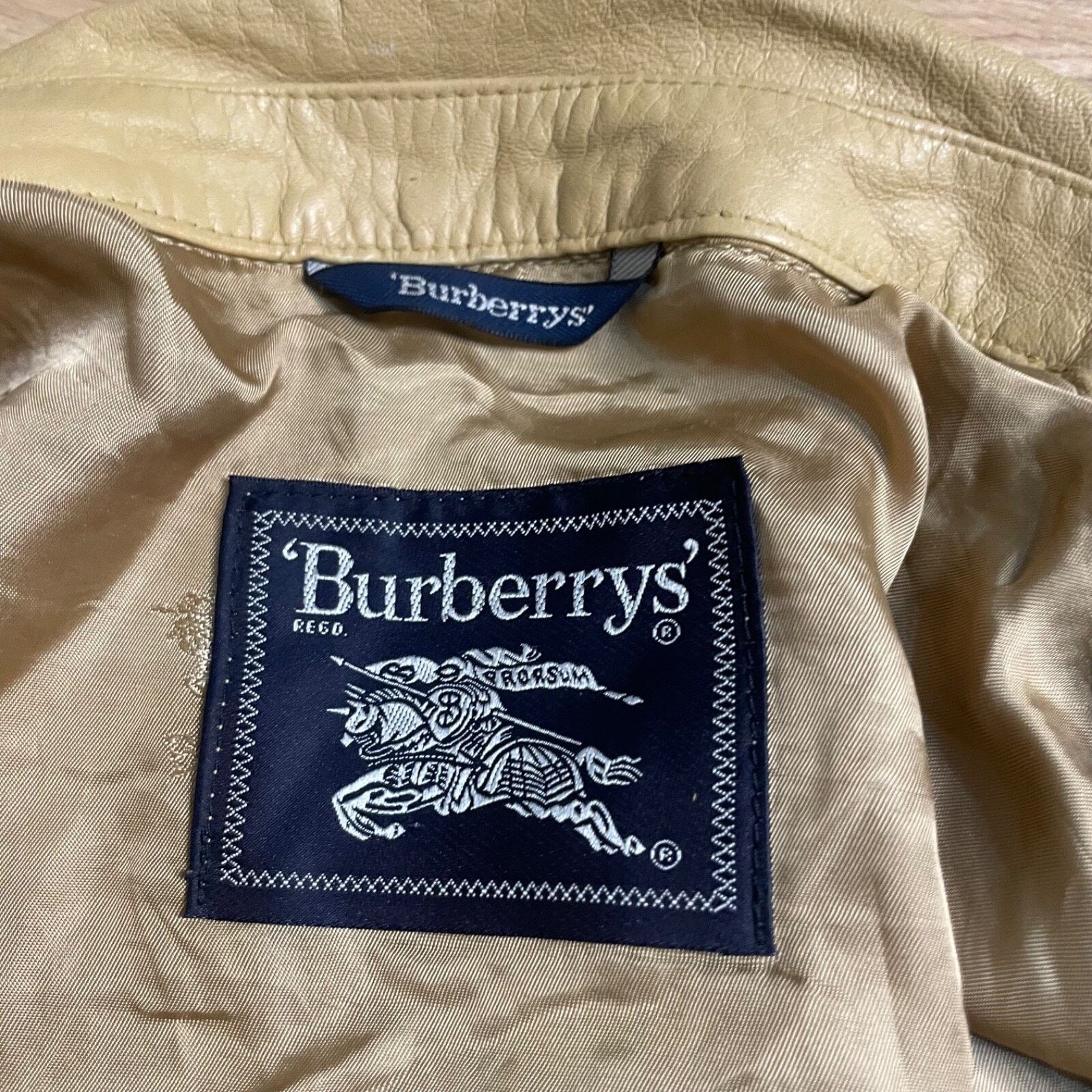 Burberry Vintage BURBERRY's Jacket coat SUEDE LEATHER BEIGE size L XL Size US XL / EU 56 / 4 - 10 Thumbnail
