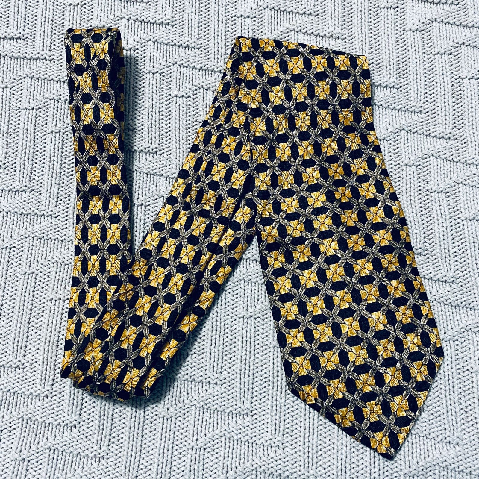 Ermenegildo Zegna Ermenegildo Zegna golden flower silk tie Size ONE SIZE - 1 Thumbnail