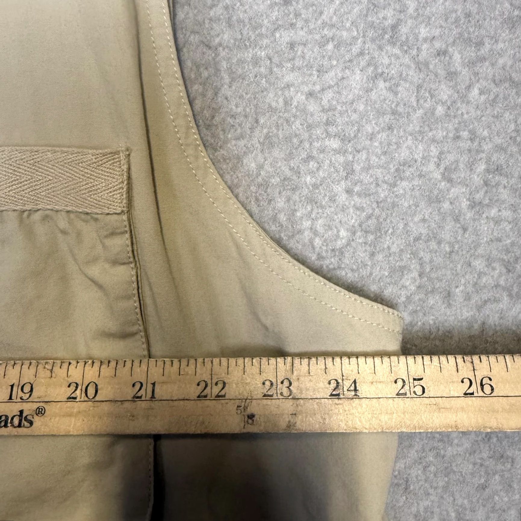 Eddie Bauer VINTAGE Eddie Bauer Vest Mens XL Beige Full Zip Cotton Multi Pocket Fishing Jacket Size US XL / EU 56 / 4 - 3 Thumbnail