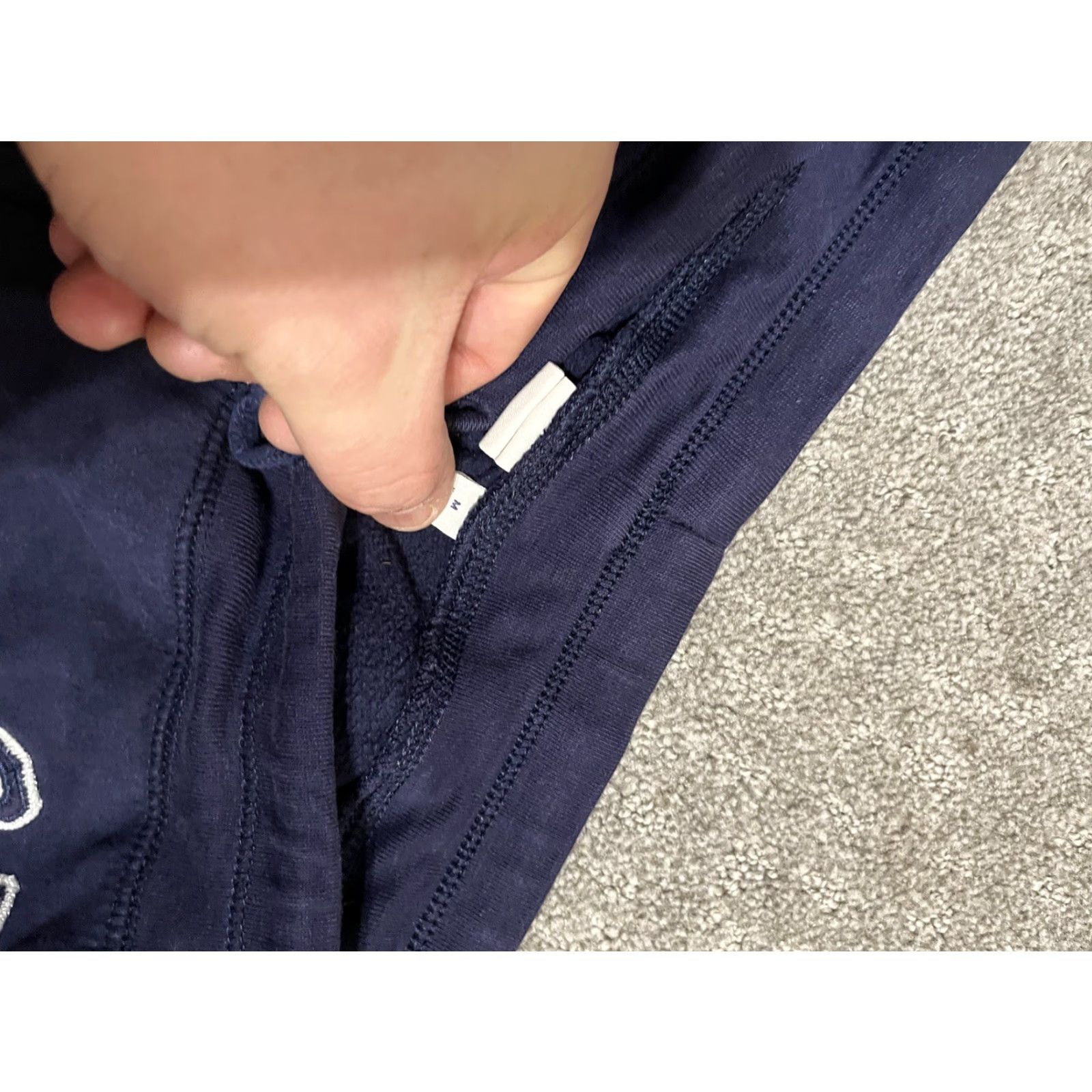 Gap VINTAGE Women’s Gap SweatPants Navy Blue Logo Solid Size Medium Lounge Size 32" / US 10 / IT 46 - 5 Thumbnail