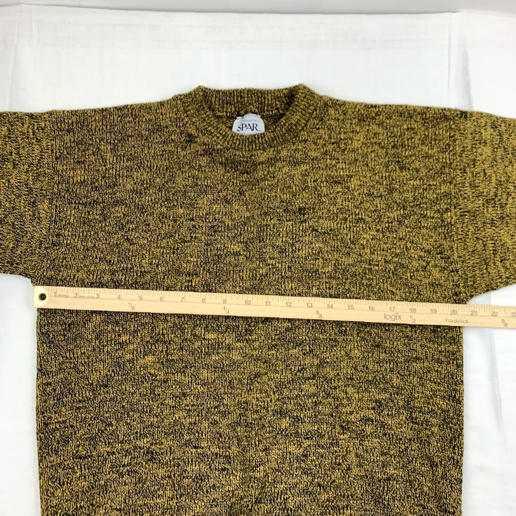 Vintage VINTAGE Spar Sweater Womens M Yellow Pullover 80s 90s Made In USA Shirt Womens Medium Yellow 90s 80s Spar Knitwear Crew Neck Long Sleeve Size M / US 6-8 / IT 42-44 - 6 Thumbnail