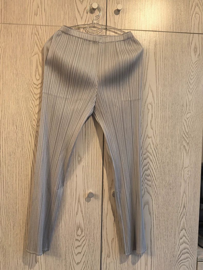Issey Miyake issey miyake size:3 Light grey pleated pants Size 42" / US 20 - 8 Thumbnail