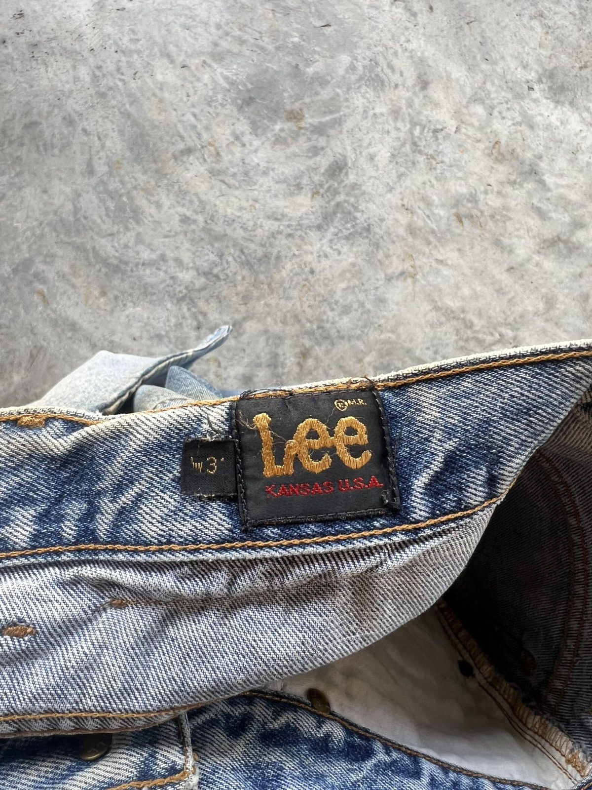 Other Vintage Lee Denim Jeans Size US 30 / EU 46 - 9 Thumbnail