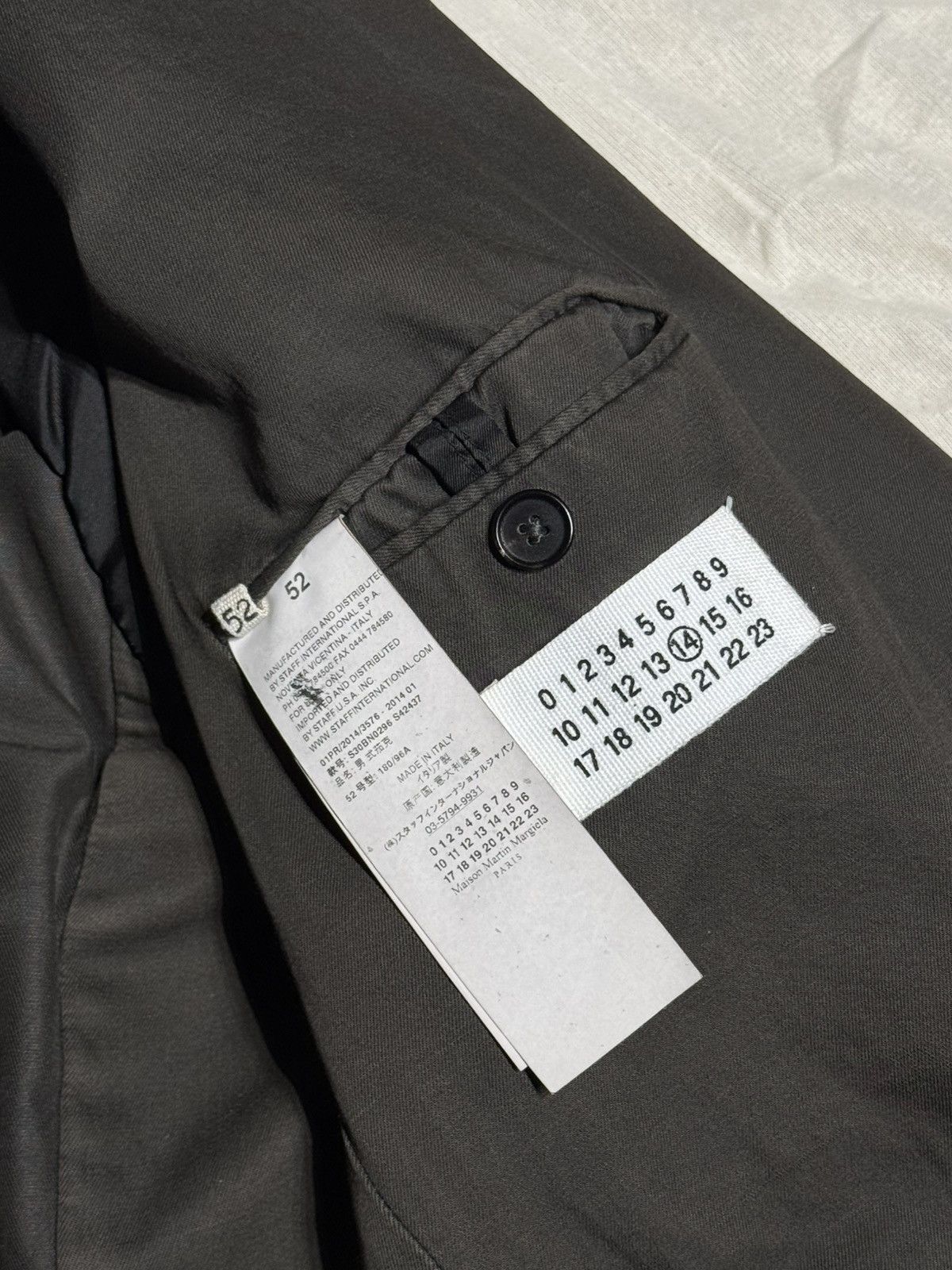 Maison Margiela SS14 PAINT BLAZER OILED WAX DISTRESSED JACKET ARTISANAL Size 42R - 6 Thumbnail
