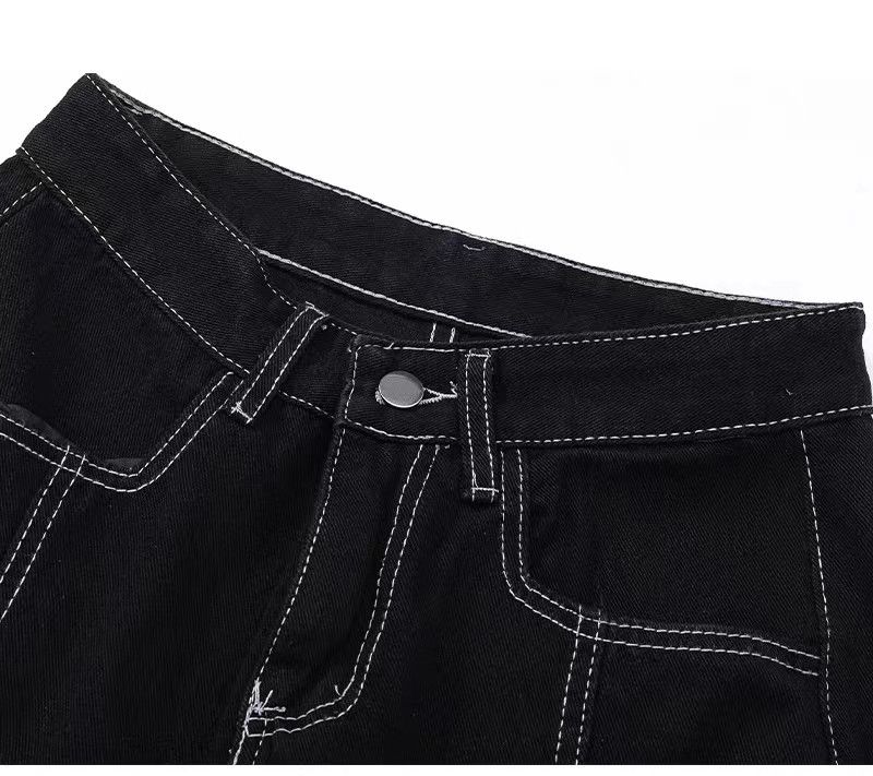 Japanese Brand × Jean Retro workwear multi-pocket wide-leg jeans Size US 34 / EU 50 - 3 Thumbnail