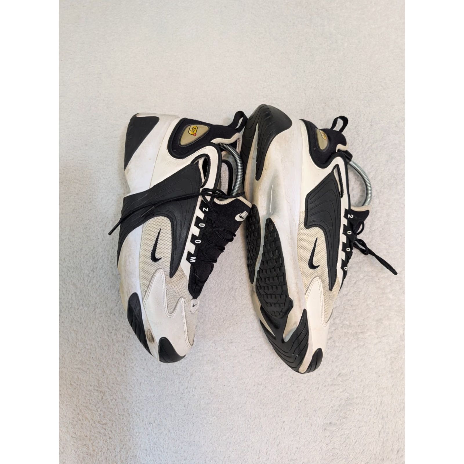 Nike NIKE Men's 11.5 Zoom 2000 Sneakers White/Black A00269-101 Shoes Mens 11.5 White Black Japan Vintage? Size US 12 / EU 45 - 3 Thumbnail