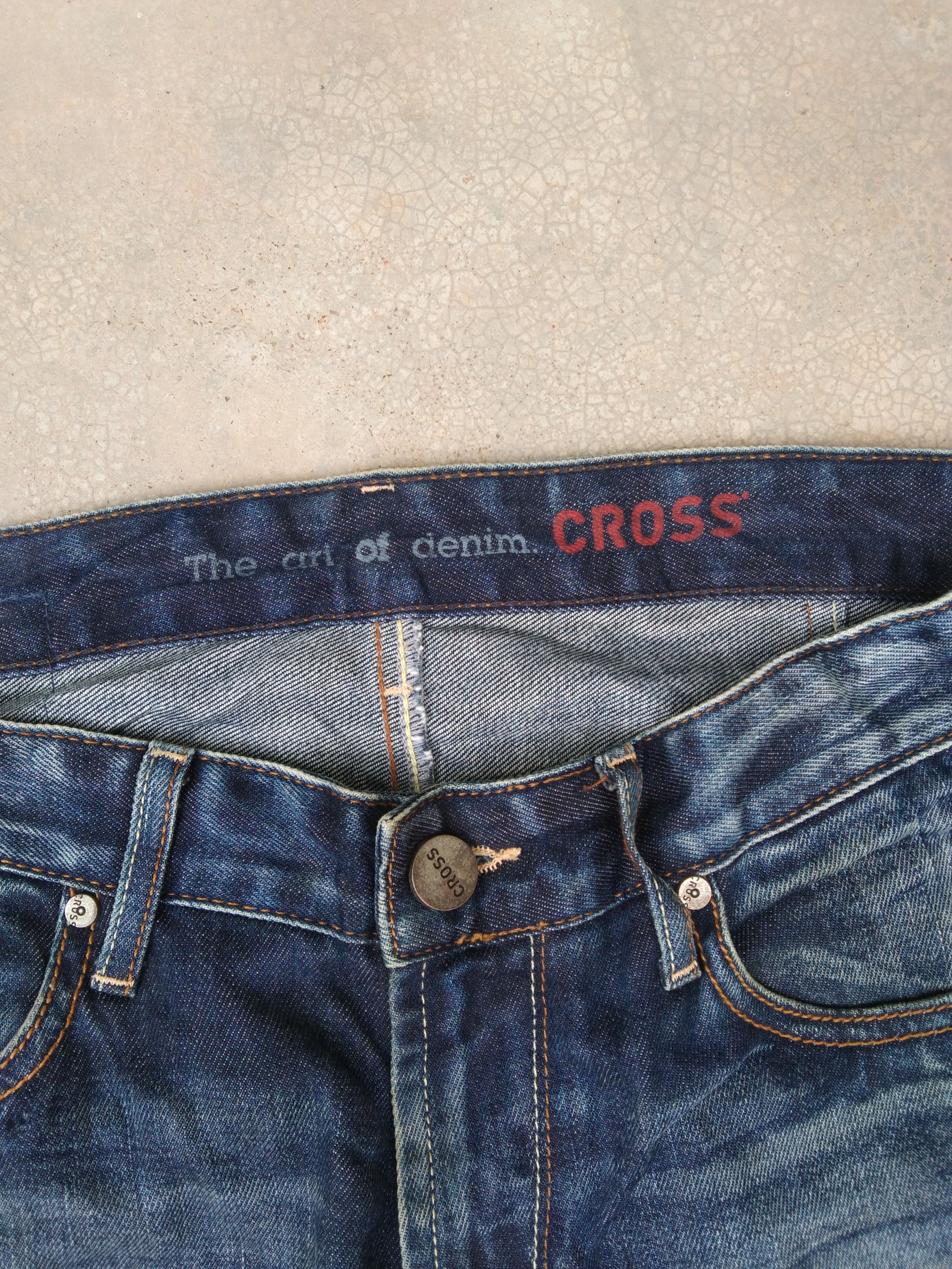 Jean Cross Jeanswear Straight Leg Blue Wash Denim 31x32 Size US 31 - 5 Thumbnail