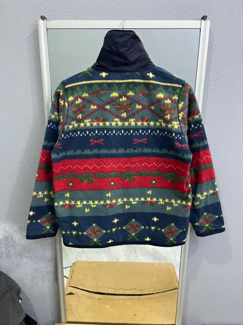 Japanese Brand Japanese Vintage Patterned Fleece Zip Up Jacket Size US S / EU 44-46 / 1 - 10 Thumbnail