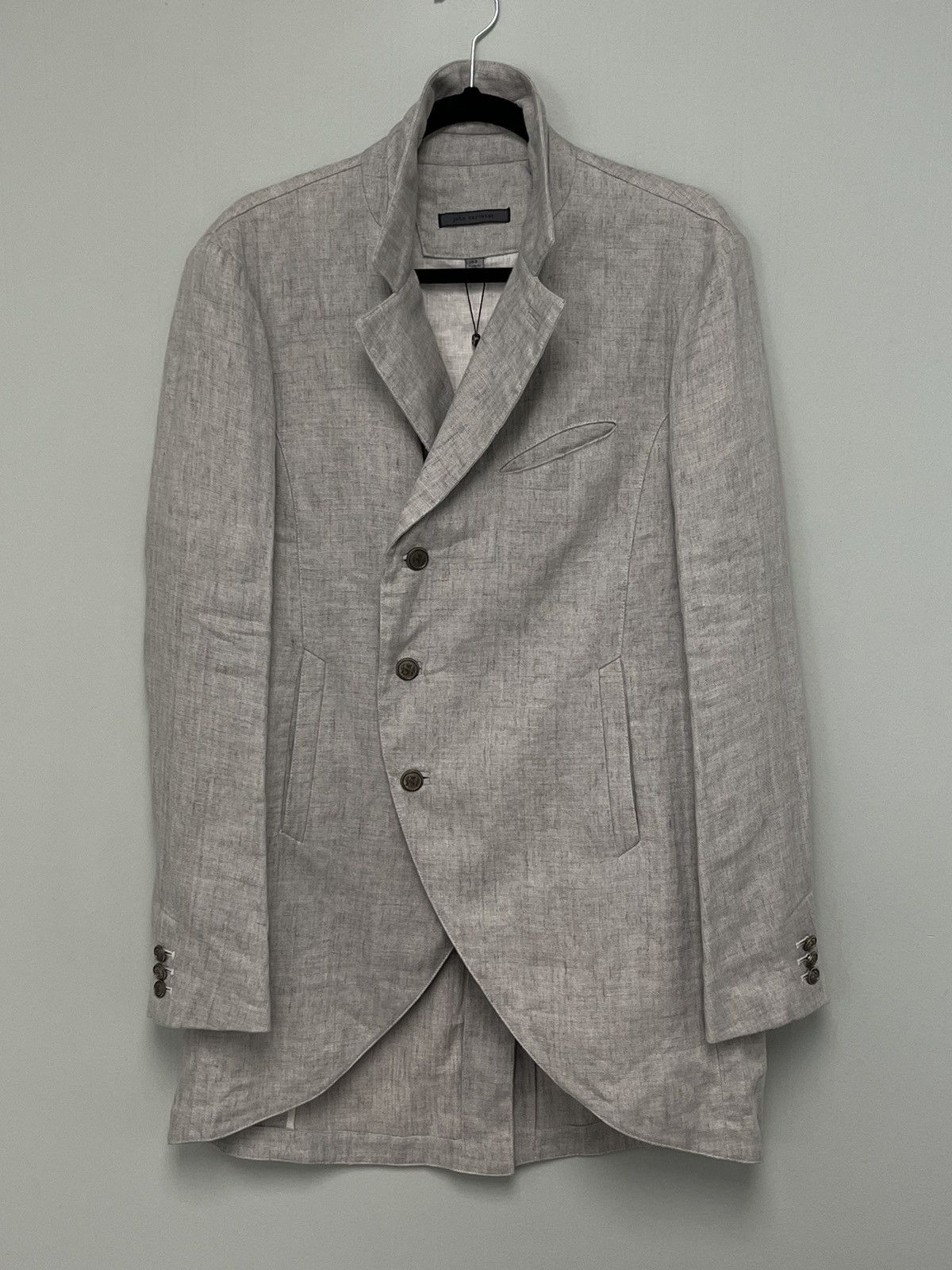 John Varvatos Linen Cutaway Coat. 48 Size US M / EU 48-50 / 2 - 8 Thumbnail