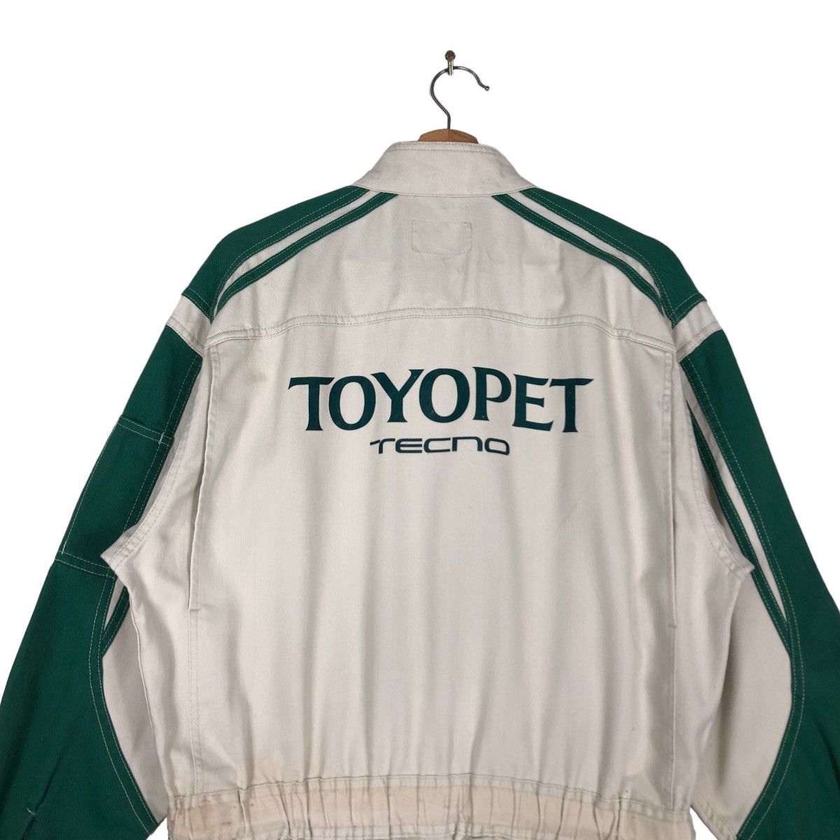 Japanese Brand 🔥90’s Vintage Coverall Work Toyota Tecno Spell Out Big Logo Size US 38 / EU 54 - 9 Thumbnail