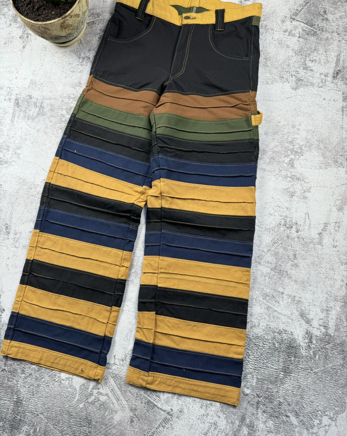 Carhartt Vintage 90S Striped Distressed Carpenter Carhartt Jeans Size US 30 / EU 46 - 14 Thumbnail