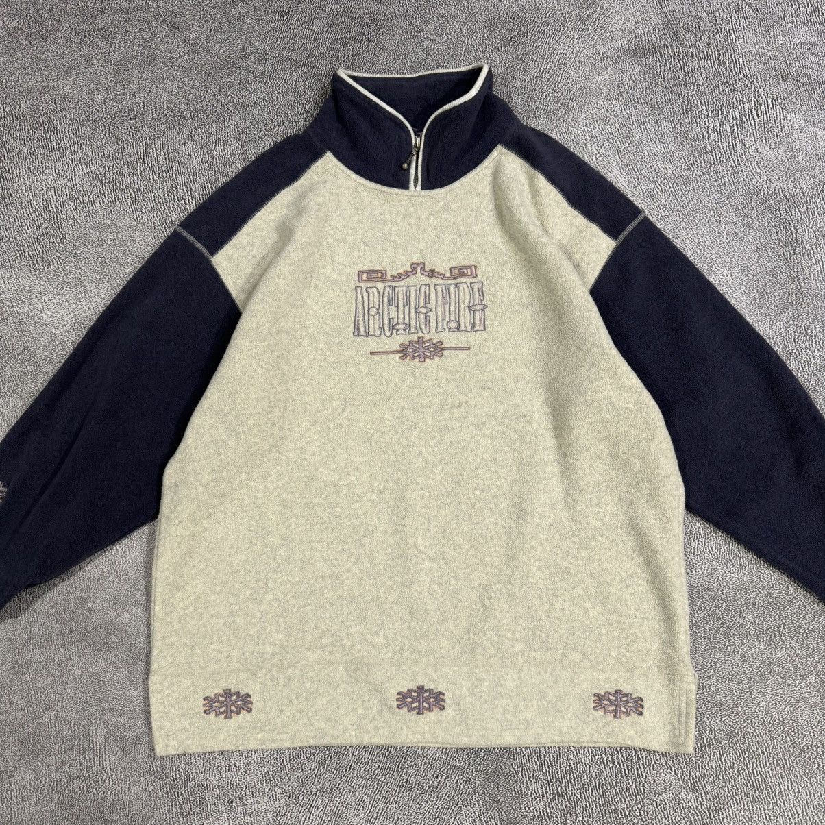 Adidas Adidas Arctic Fire Vintage Fleece Quarter Zip Pullover Size US L / EU 52-54 / 3 - 4 Thumbnail