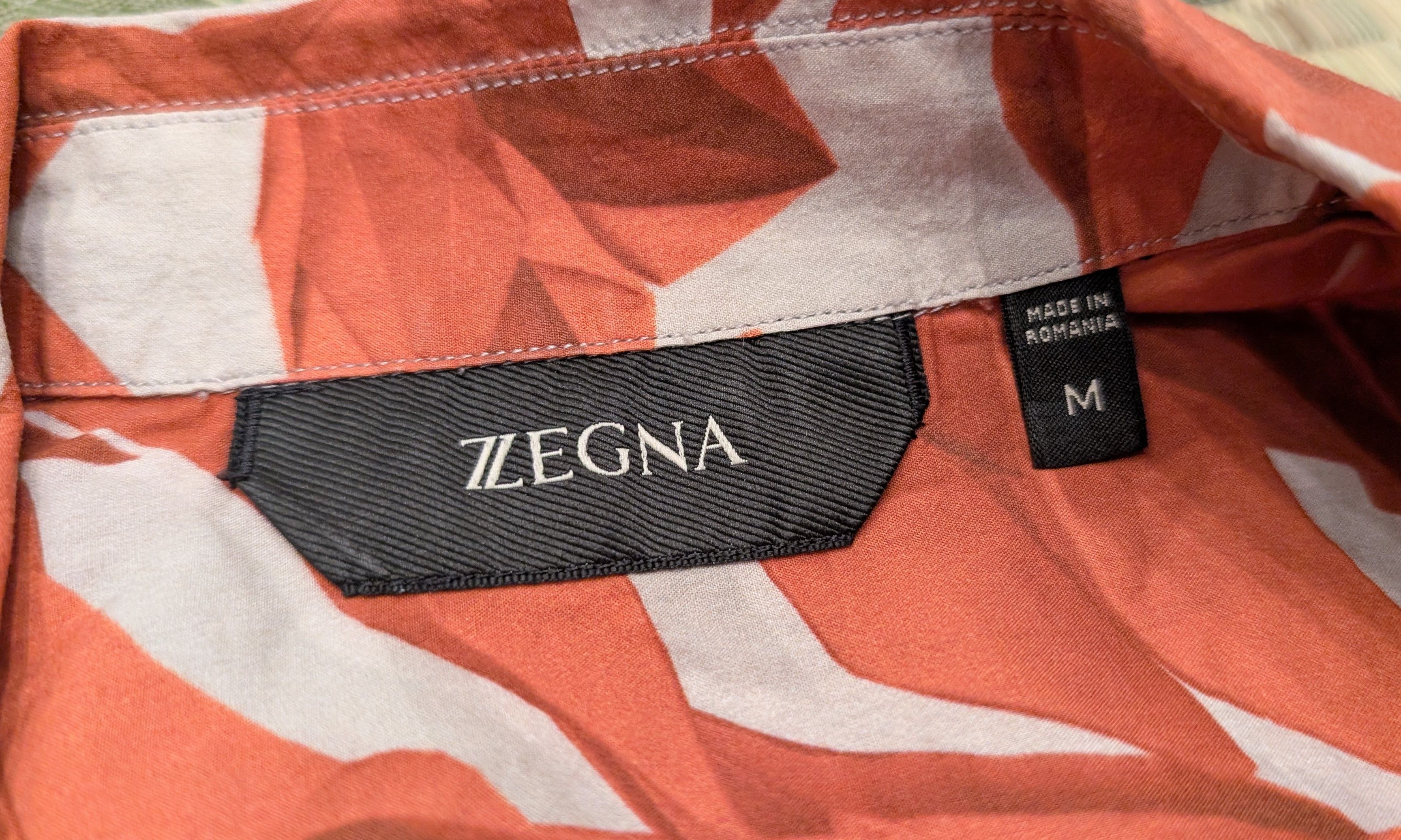 Z Zegna Z Zegna Floral Print Cotton Short Sleeve Button Up Shirt Size US M / EU 48-50 / 2 - 3 Thumbnail