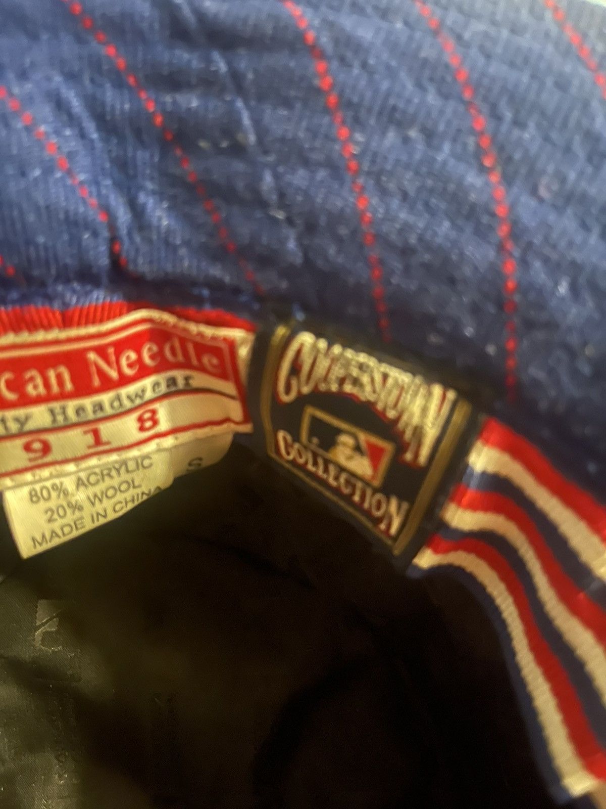 Cooperstown Collection orig vintage Cubs Bucket Hat Pinstripe 90sMLB Blue Red S Size ONE SIZE - 6 Thumbnail
