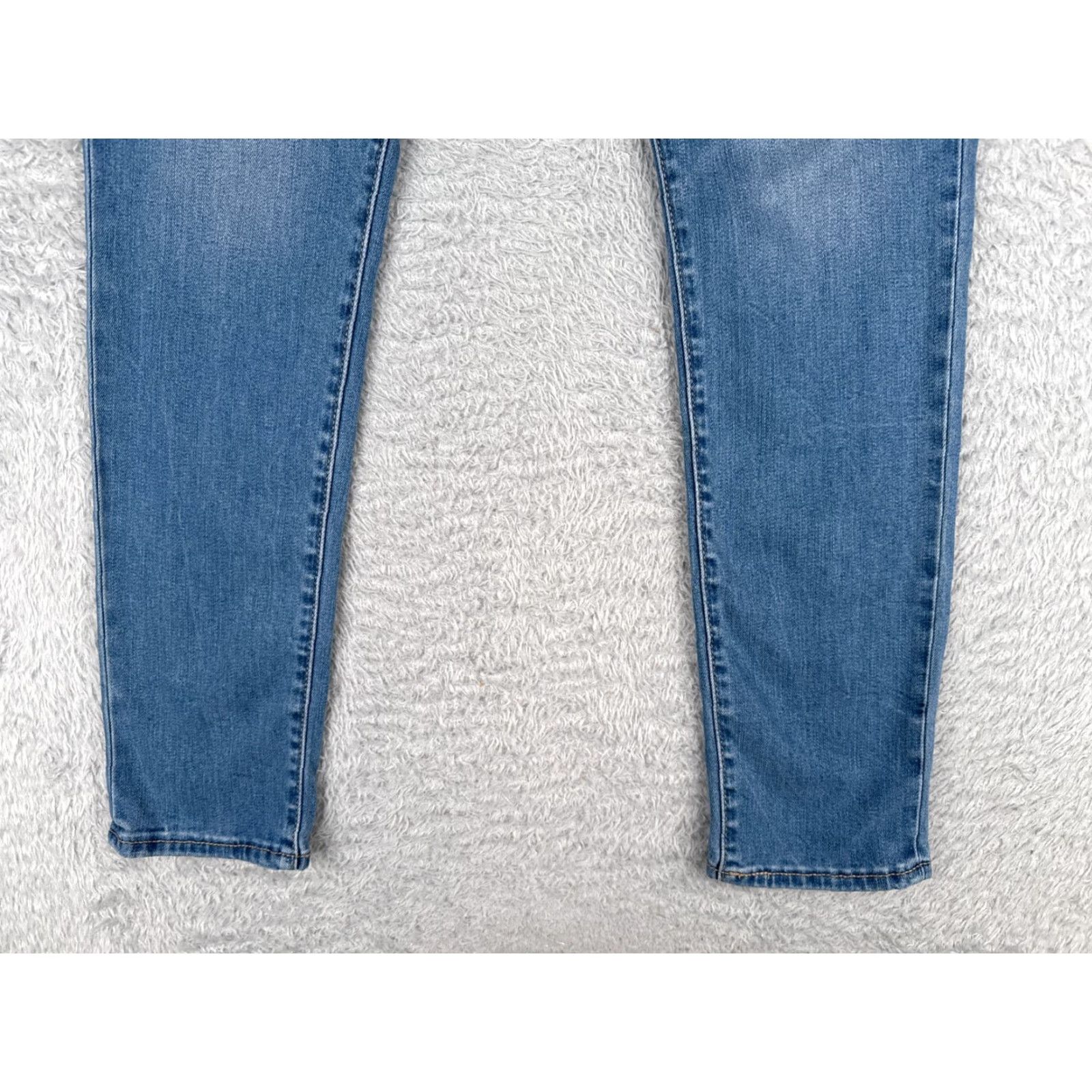 Levi's Levi's 700 Series Women's Skinny Jeans 32x30 Blue Denim Mid Rise Stretch Distressed 90s Vintage Inspired Size 24" / US 00 / IT 34 - 2 Thumbnail