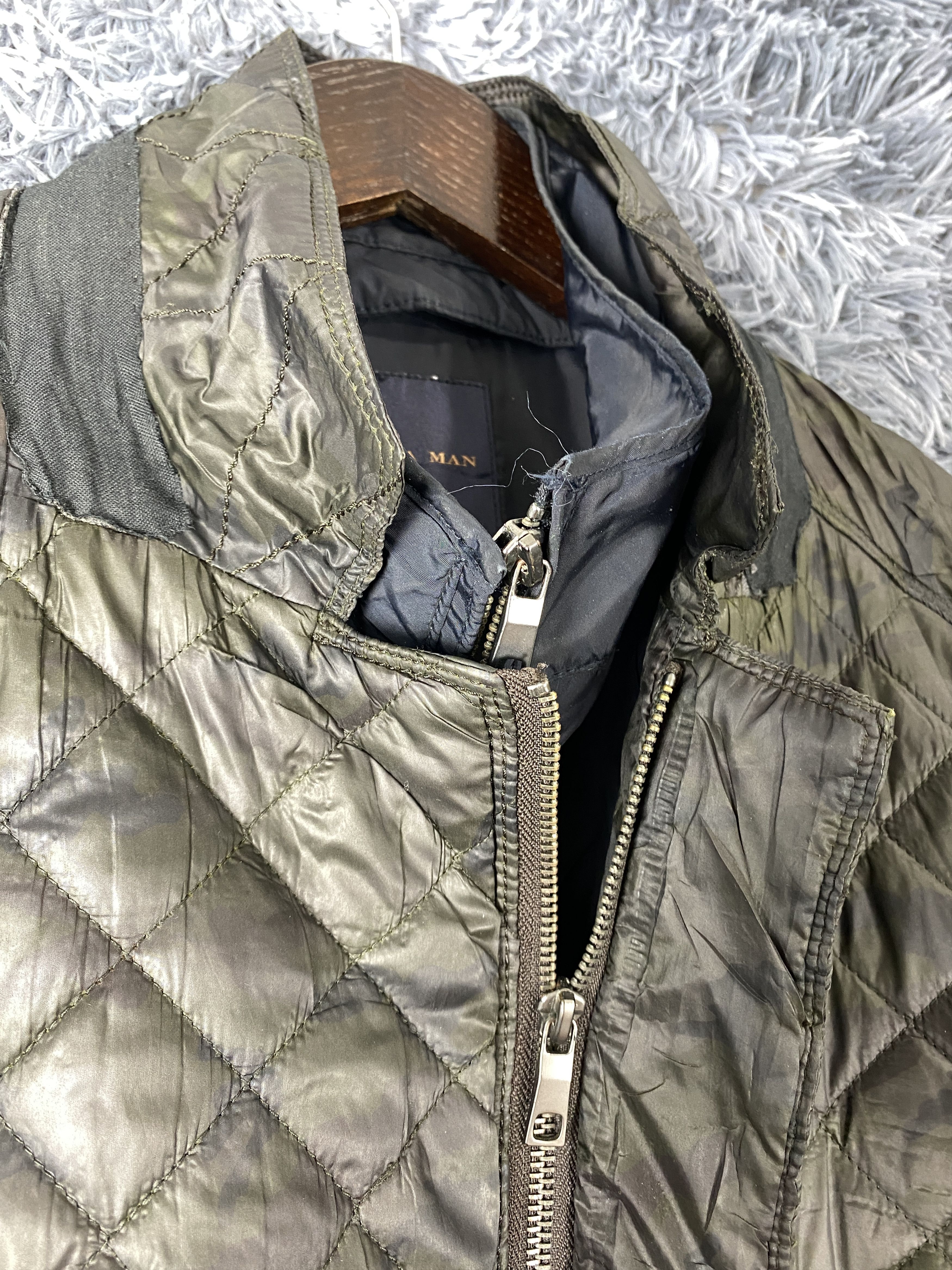 Zara Zara Man Quilted Camo Jacket Size US M / EU 48-50 / 2 - 3 Thumbnail