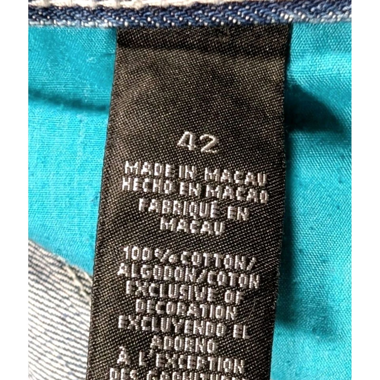 Enyce VTG Enyce Jeans Mens 42x34 Blue Baggy Embroidered Wide Leg Hip Hop Skater Y2K Jeans Mens 42 Blue Embroidered Baggy Wide Leg Hip Hop 90s Retro Mens Size US 42 / EU 58 - 7 Thumbnail