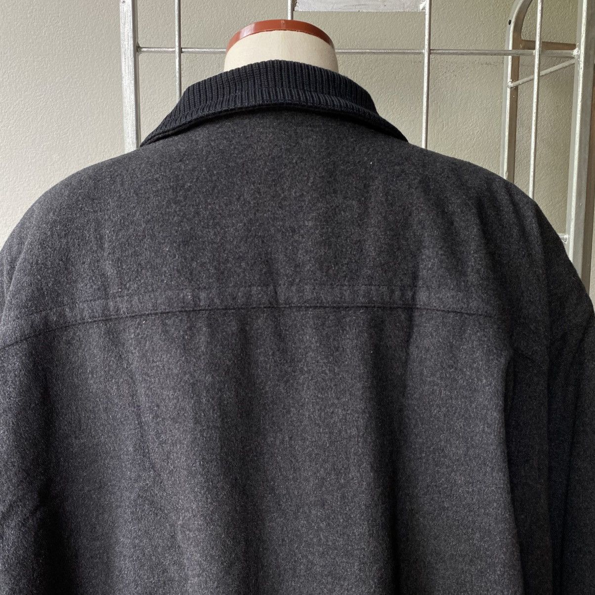 Designer BLACK PIA Dark Gray Knit Panel Jacket Size L / US 10 / IT 46 - 24 Thumbnail