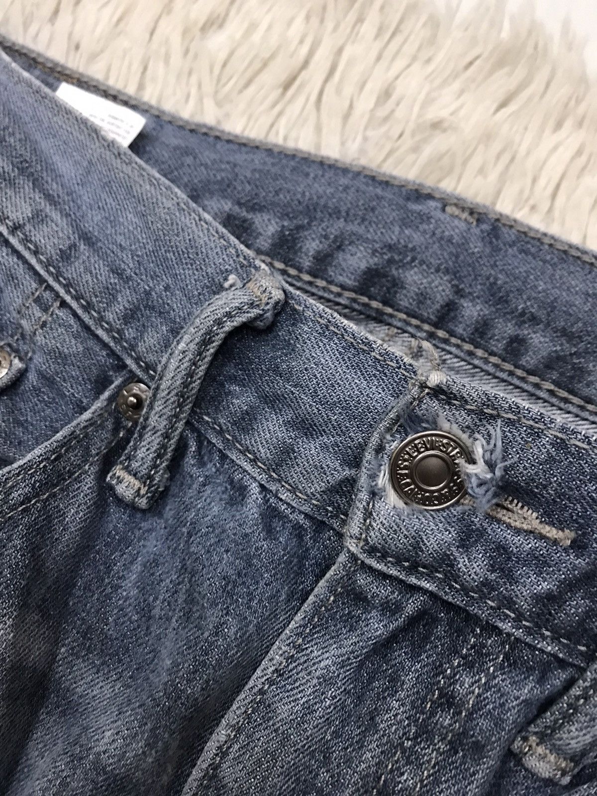 Levi's Vintage Clothing × Vintage Vintage Levis Lot 505 Single R Distressed Denim Jeans Size US 34 / EU 50 - 6 Thumbnail