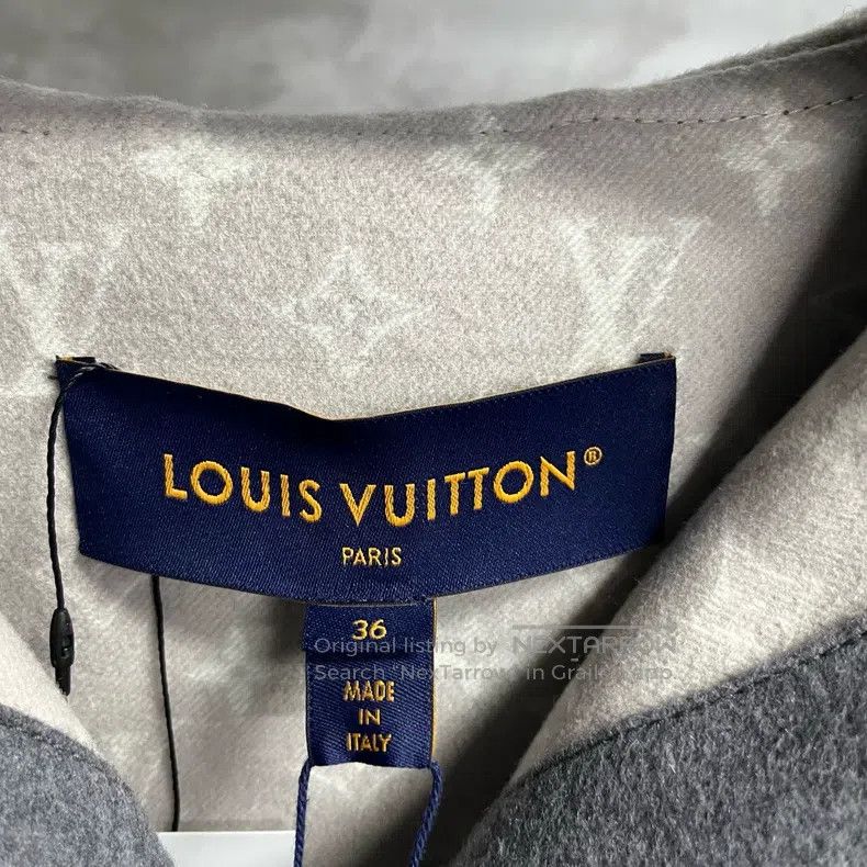 Louis Vuitton Louis Vuitton Grey solid fitted hooded reversible zip-up l Size XS / US 0-2 / IT 36-38 - 2 Thumbnail