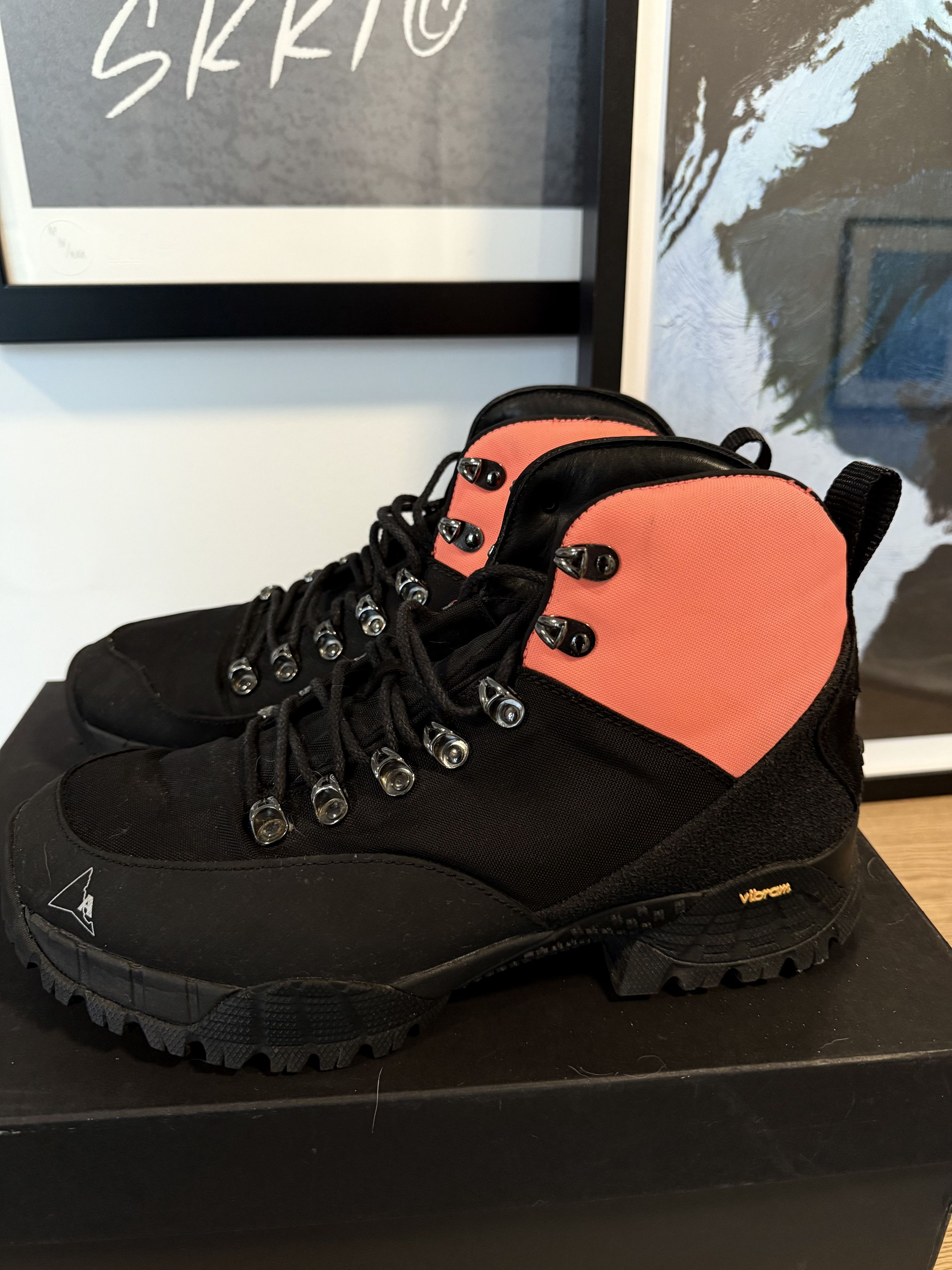 1017 ALYX 9SM × ROA ALYX x ROA LACE UP HIKING BOOTS ORANGE - 42 / 9 Size US 9 / EU 42 - 4 Thumbnail