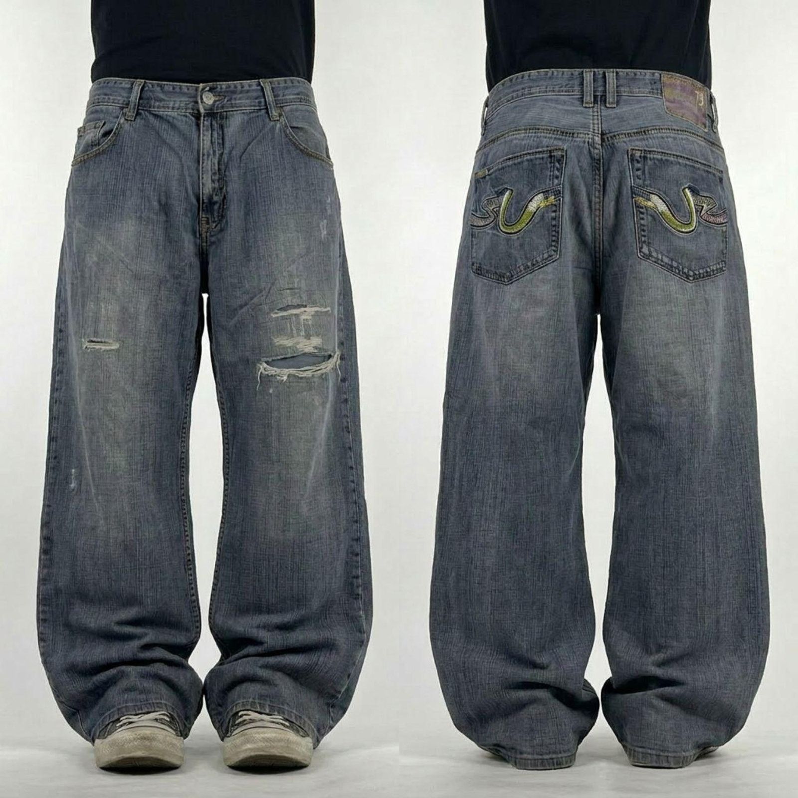 Giorgio Armani × Vintage Vintage Y2K Armani Jeans Indigo 003