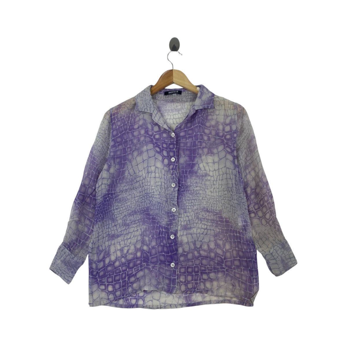 Vintage Vintage PAOLO TONALI Blouse Crocodile Ovp Italy Size XL / US 12-14 / IT 48-50 - 1 Thumbnail
