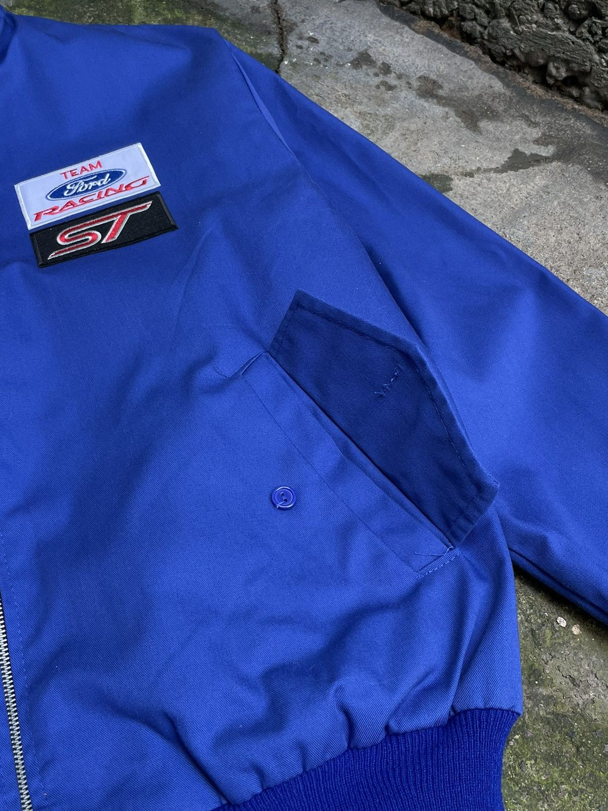 Ford Vintage Ford ST Racing Bomber Jacket 00’s Blue RARE Size US XL / EU 56 / 4 - 5 Thumbnail