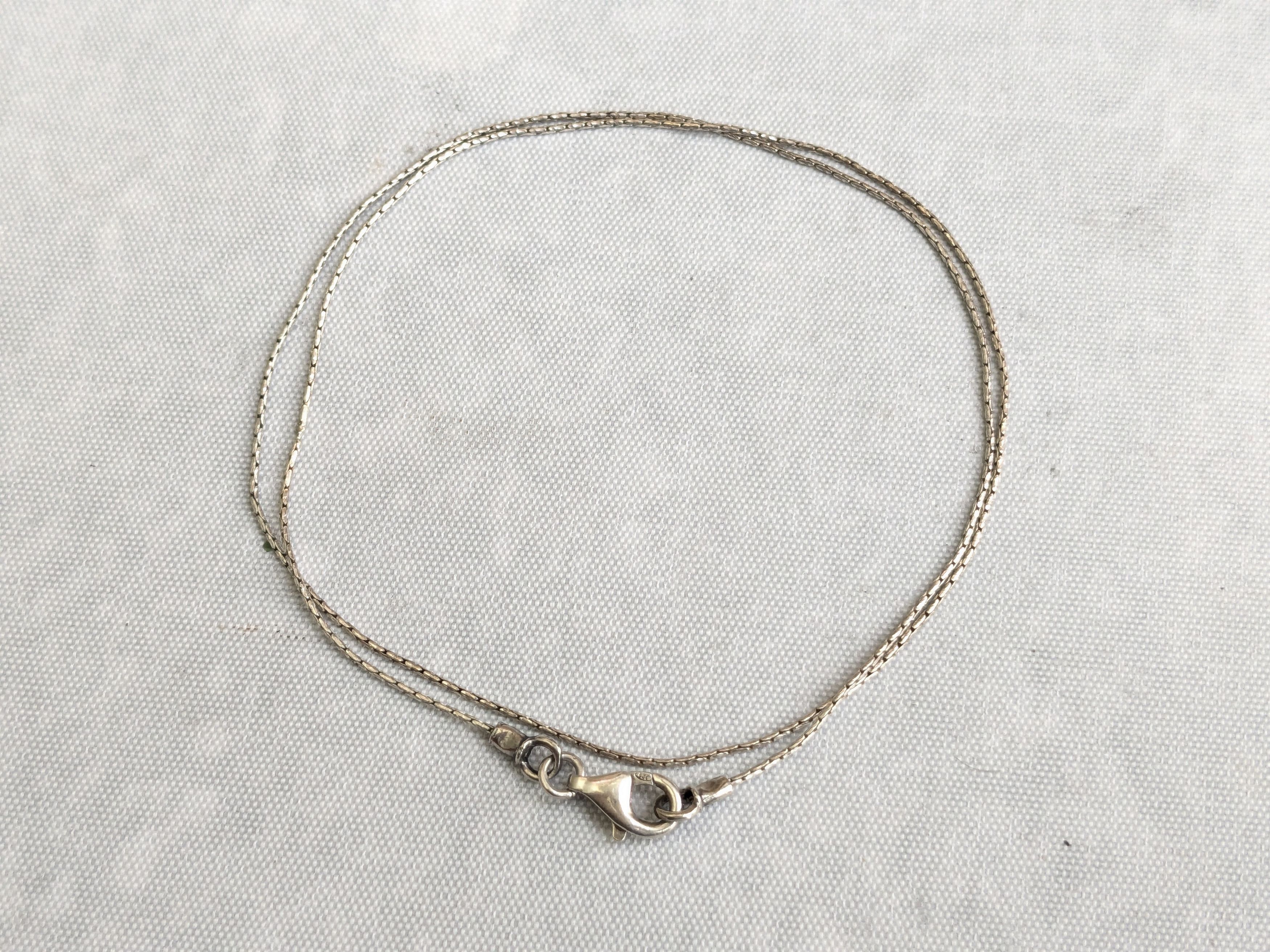 Jewelry Sterling Silver Necklace 18' Chain Size ONE SIZE - 3 Thumbnail