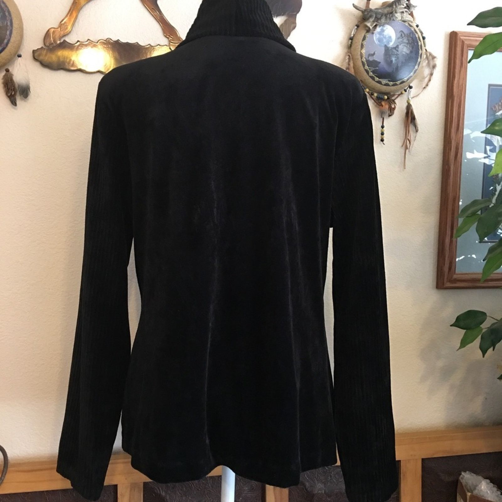 Jones New York Vintage 90s Jones New York Signature velour jacket Size XL / US 12-14 / IT 48-50 - 5 Thumbnail