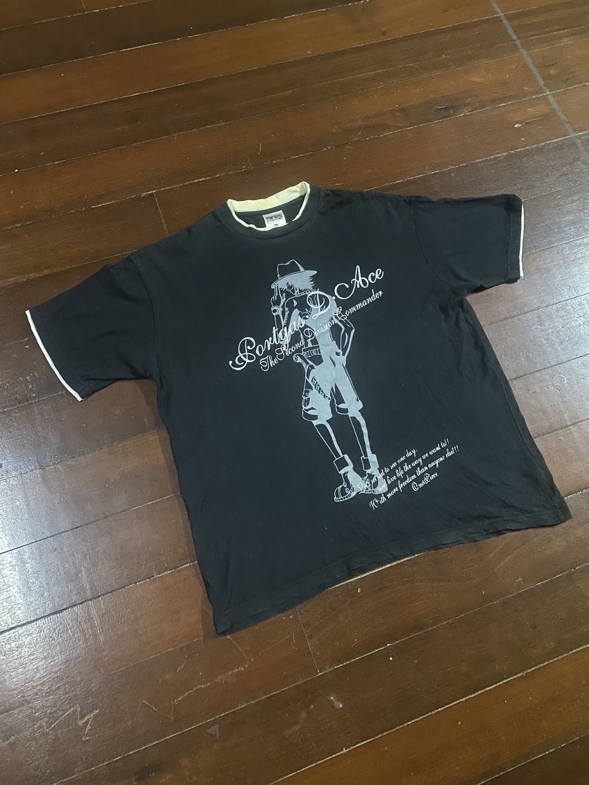Anime × One Piece Rare One Piece character PORTGAE D ACE over print Tee Size US XXL / EU 58 / 5 - 3 Thumbnail