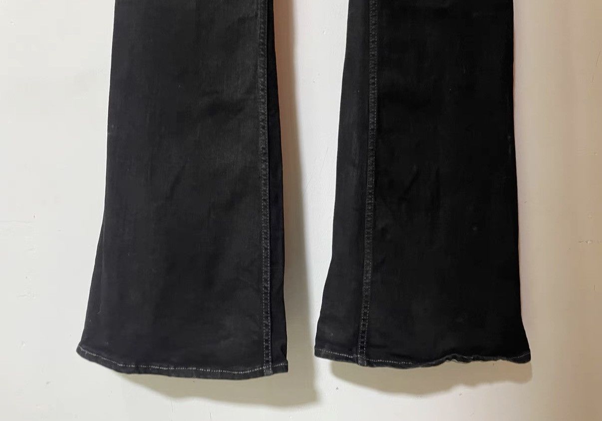 Rick Owens Rick Owens Bolans Bootcut Extra high waist waxed flare jeans Size US 32 / EU 48 - 3 Thumbnail