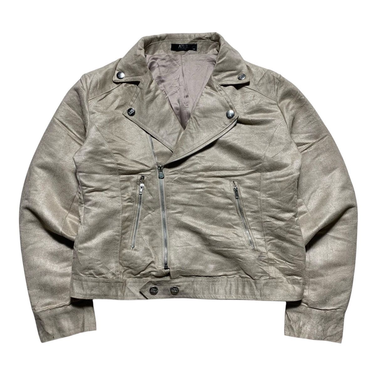 Azul Primera By Moussy Suede Asymmetrical Jacket